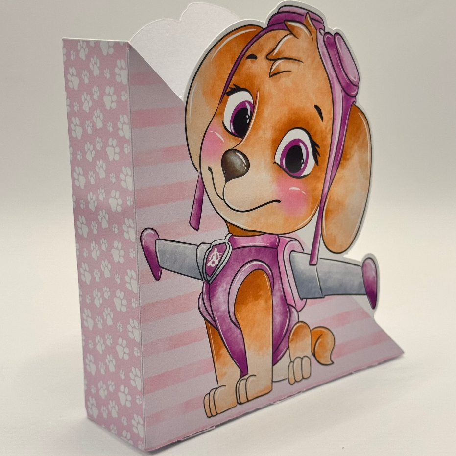 Porta guardanapo, SEM NOME centro de mesa patrulha Skye AQUARELA PRONTA ENTREGA para colar