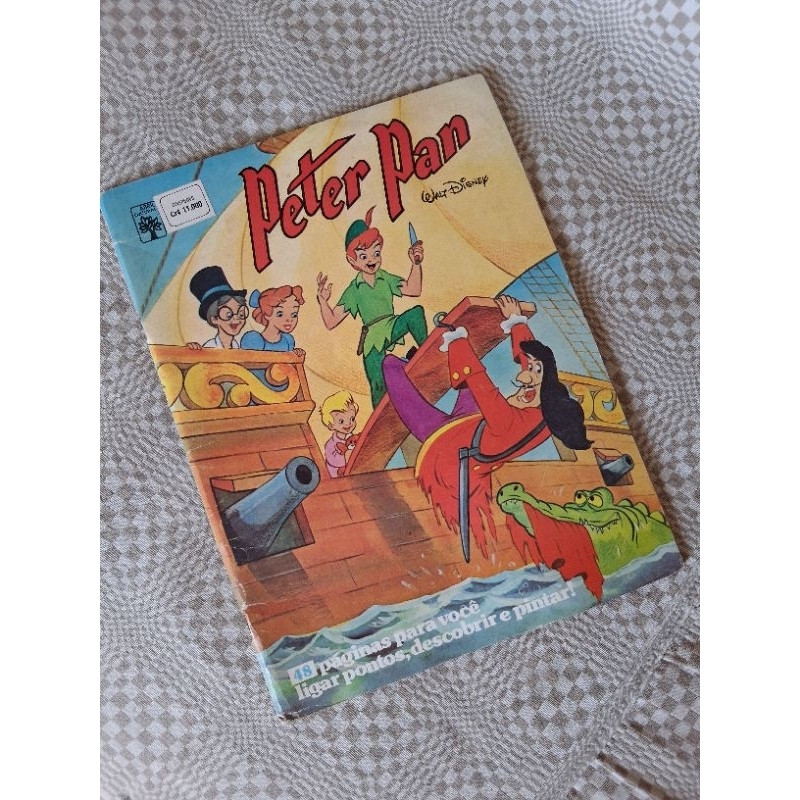 Livro antigo Histórias Peter Pan disney anos 80