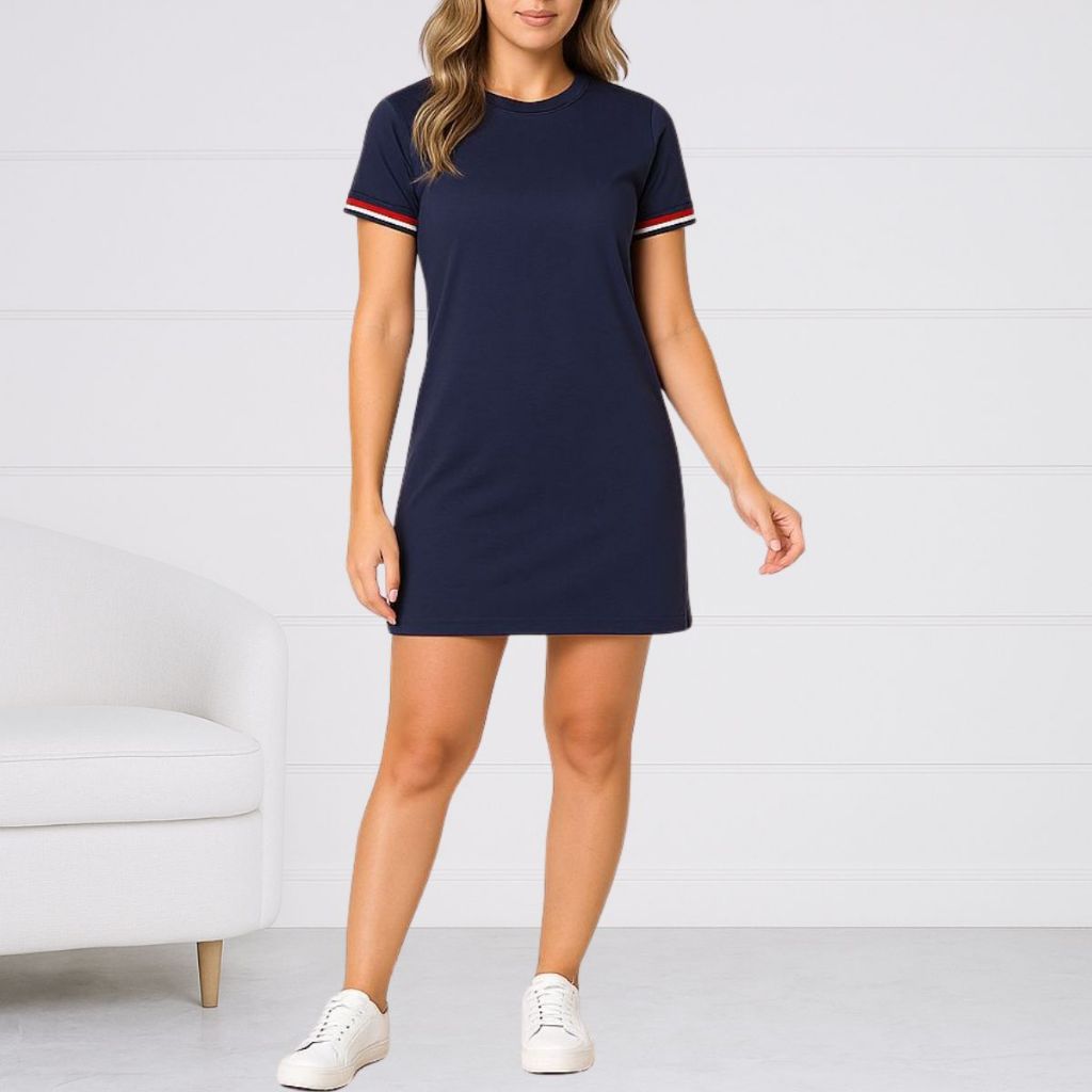 Vestido Feminino Liso Básico Algodão em Oferta na Shopee