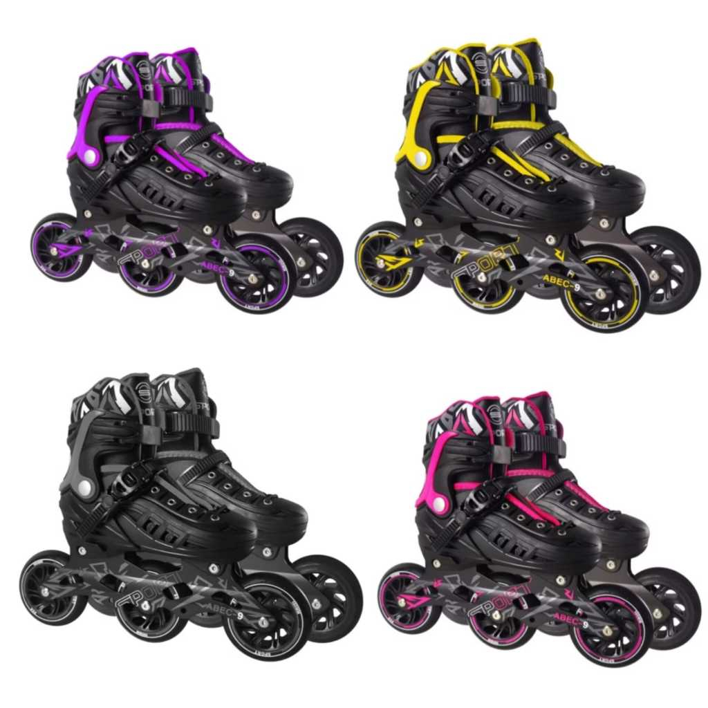 Patins Roller 3 Rodas Profissional Rodas 100 Mm Ajustável Várias Cores em Oferta na Shopee