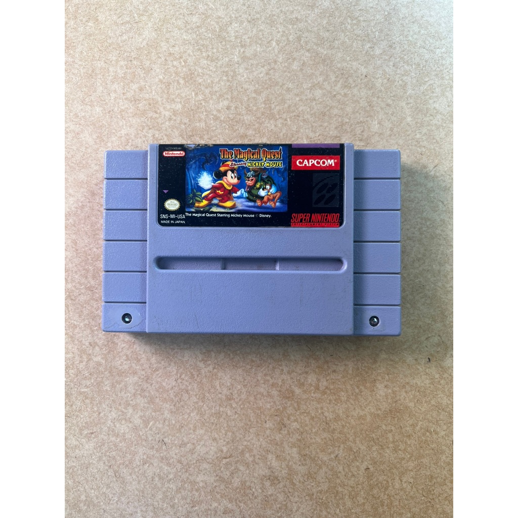 The Magical Quest Starring Mickey Mouse Super Nintendo Original SNES