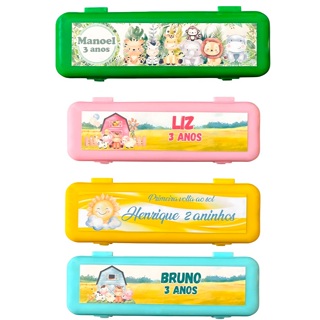 Estojo Personalizada Para Lembrancinha de Aniversario Festa Ecomx em Oferta na Shopee