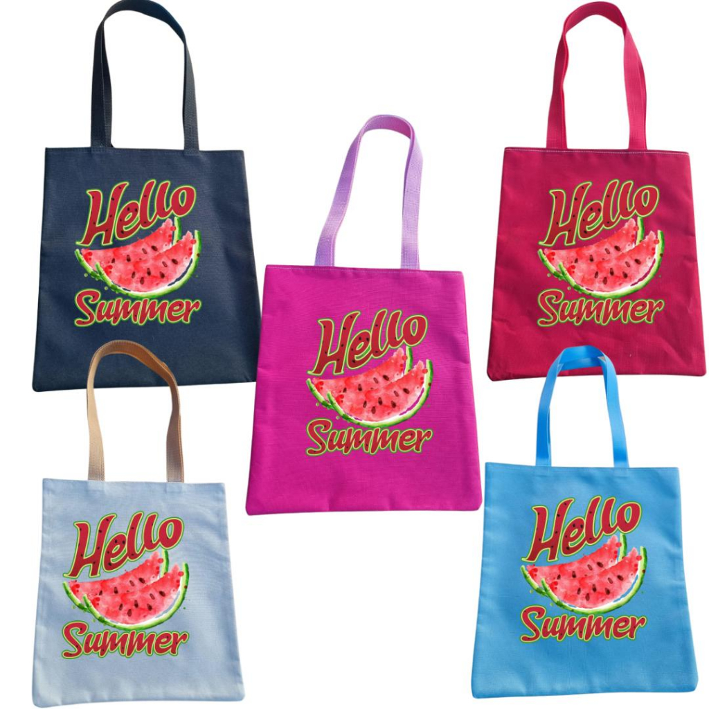 bolsa ecobag de frutas estampas coloridas bolsa de praia piscina e passeio