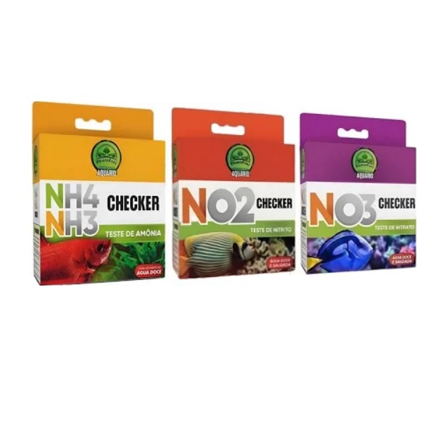 Kit Teste Amonia, Nitrito e Nitrato Powerfert - Aquário Agua Doce