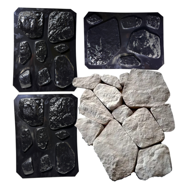 Molde Forma Abs 21 Pedra Moledo Gesso Cimento Rústico em Oferta na Shopee