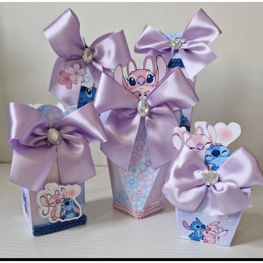 💜Kit Festa Infantil Stitch.Lembrancinhas de Aniversário.Caixas Personalizadas.Papelaria Personalizada.Festa Stitch