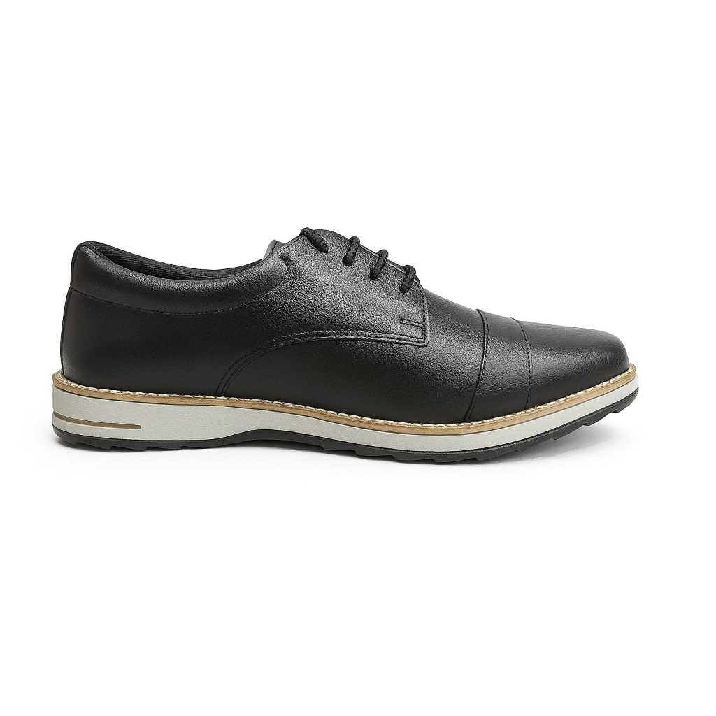 Sapato Social Casual Masculino Confortável Derby Estilo Oxfords Antiderrapante
