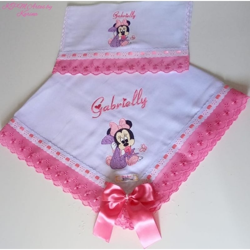 Kit Fraldas de bebê 2 peças Luxo personalizadas