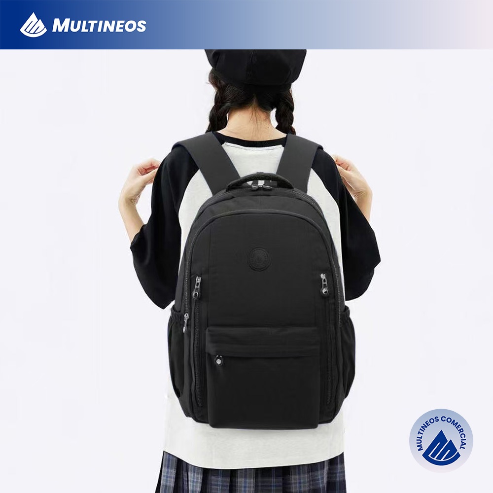 Detalhes do Mochila Bolsa Feminina Musculino de Faculdade Impermeável Nylon Grande