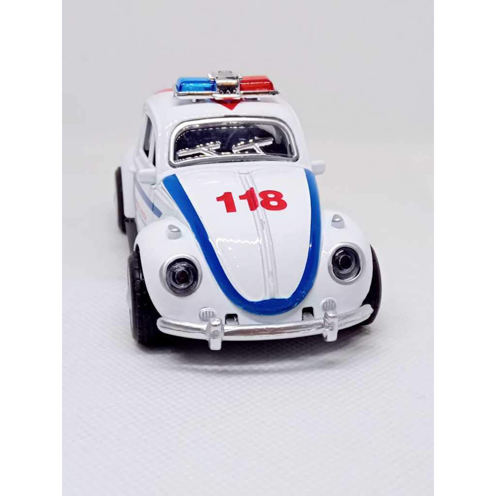 Miniatura  Fusca Ambulancia 1:36 metal Diecast colecionável