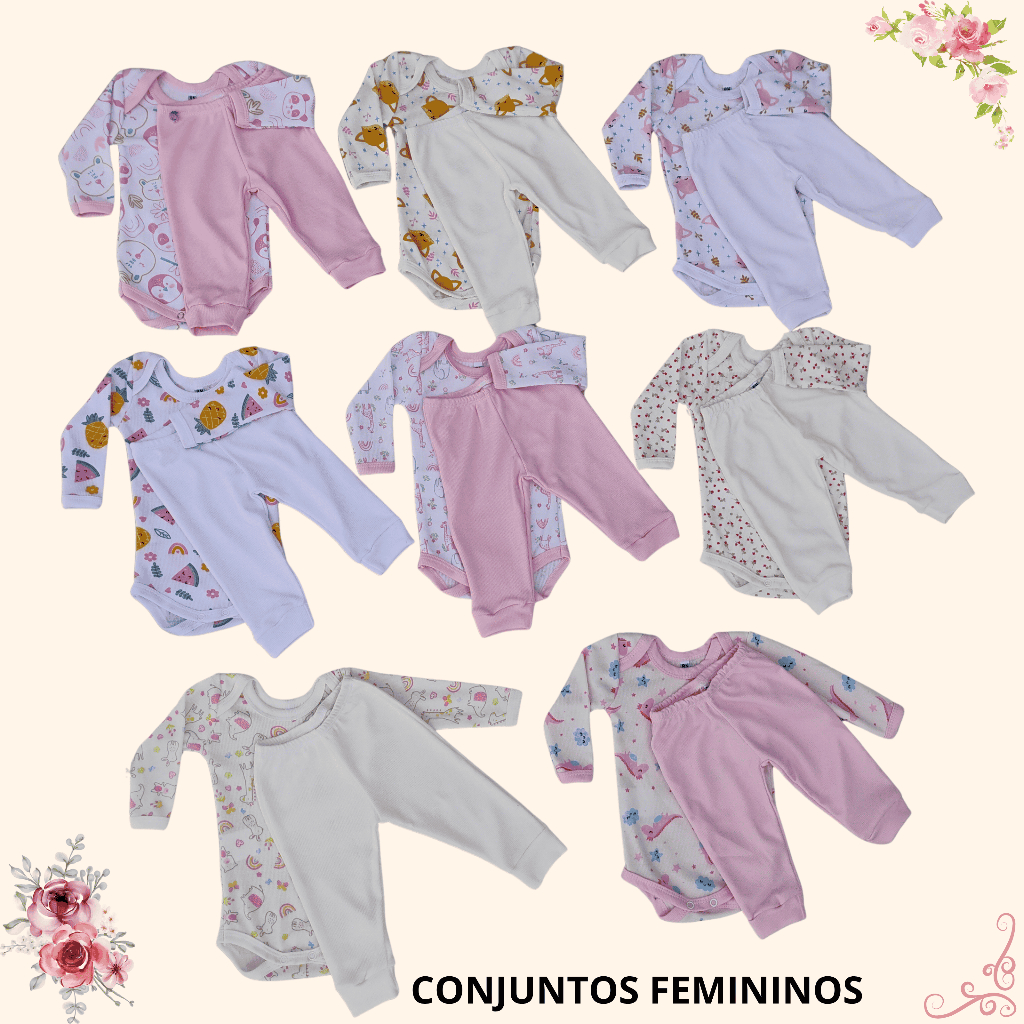 Kit Macacão Bebê Feminino: Onde Comprar | BuscaProdutos