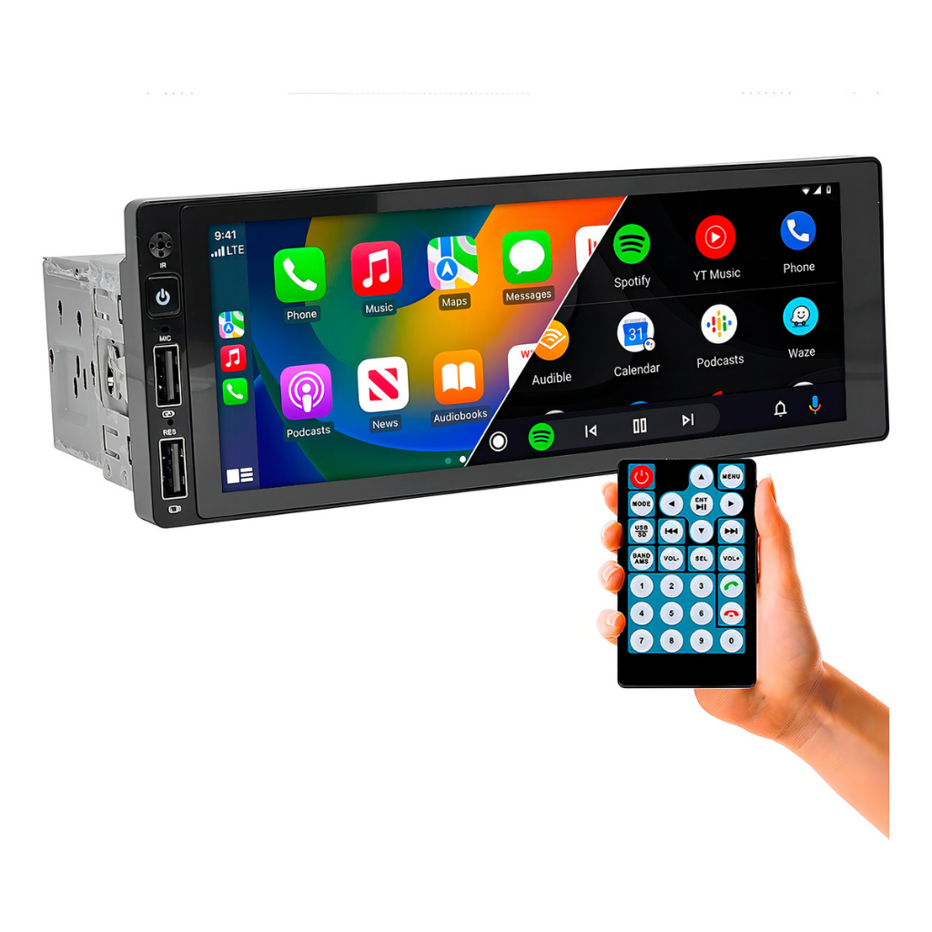 Central Multimidia Universal 1 Din Com Carplay E Android E-tech Combat 6.86 Full Touch em Oferta na Shopee