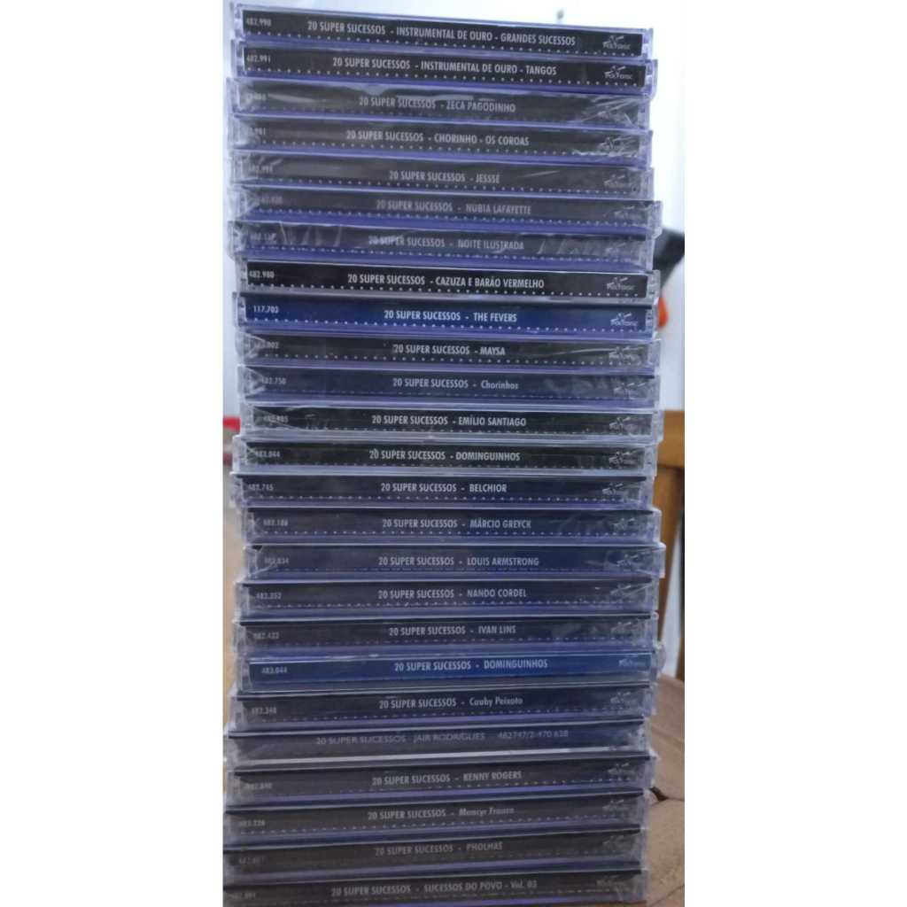 Cds 20 Super sucessos( Lacrados) -fevers cordel pholhas ivan lins greyck cazuza barão cauby jessé zeca belchior emilio