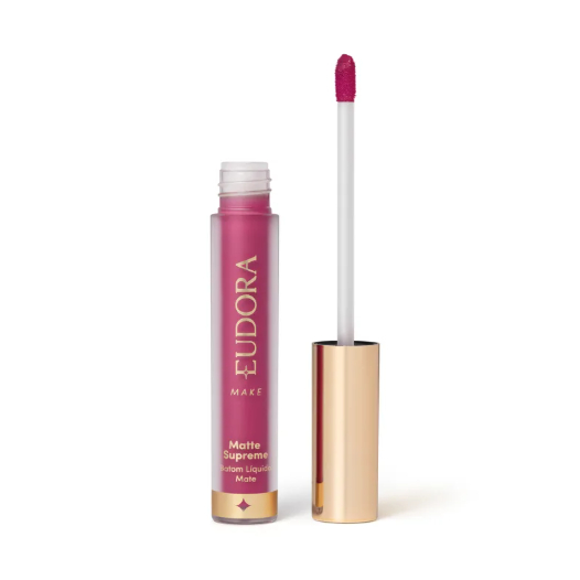 Batom Líquido Matte Supreme Fúcsia Valioso 4,0ml Eudora Make