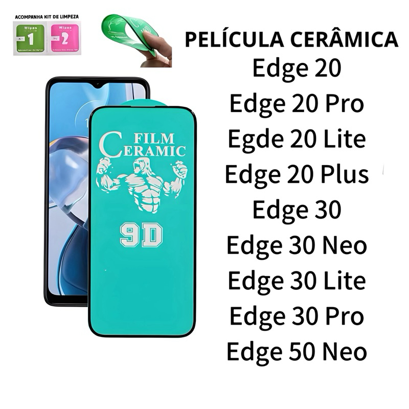Película Cerâmica 9D Flexível Hidrogel Para Motorola Edge20 Edge30 Edge 20 Edeg 30 Pro Plus Neo Lite