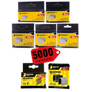 5000 Unidades Grampo Grampeador Tapeceiro 6mm, 8mm, 10mm, 12mm, 14mm, T 10mm ou U 12mm Profissional em Oferta na Shopee