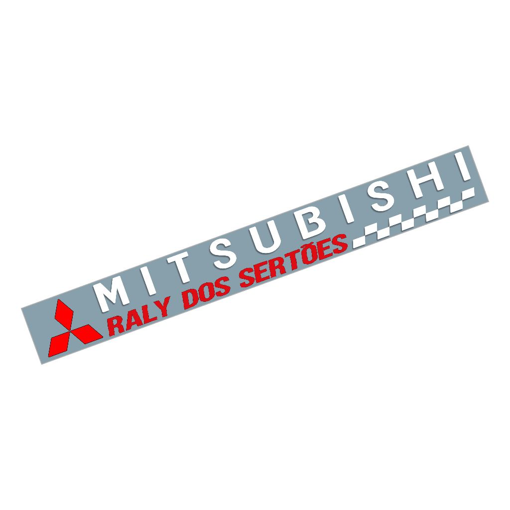 Adesivo Mitsubishi Raly do Sertões para-brisas carro para modelos Mitsubishi Lancer Asx Pajero Eclipse L200 Triton