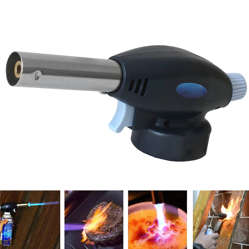 Maçarico Culinário Portátil de Cozinha Profissional Multiuso Regulagem Manual com Controle de Chama