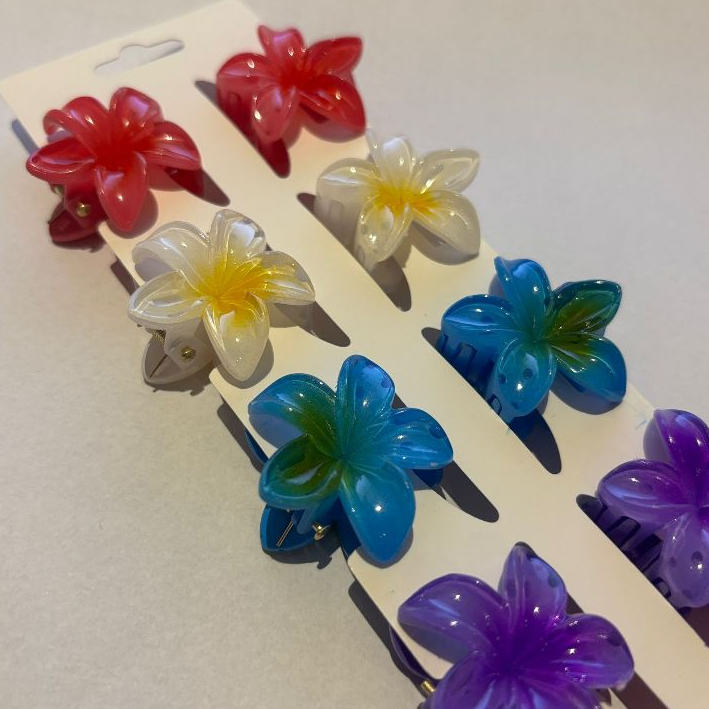 Kit 12/24/36 Peças Grampos piranha De Cabelo Flor De Feriado De Praia Barrettes/3cm/4cm em Oferta na Shopee