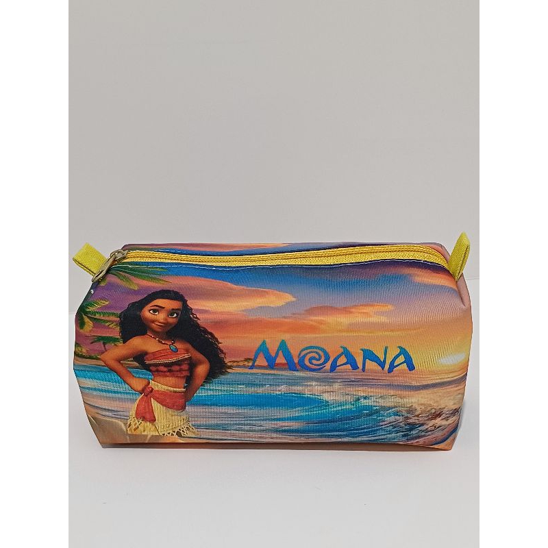 Estojo Multiuso Lápis Canetas Maquiagens personagens Moana