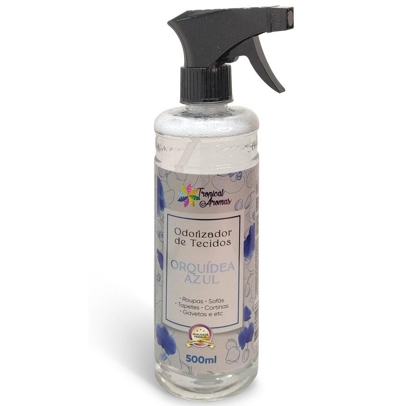 Spray Perfumado Odorizador de Tecidos Orquídea 500ml Tropical Aromas