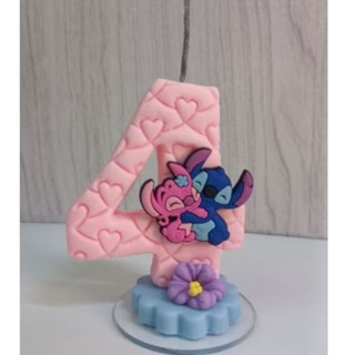vela de aniversário Lilo&Stitch com aplique emborracho|decoração de festa|vela lilo sittch em Oferta na Shopee