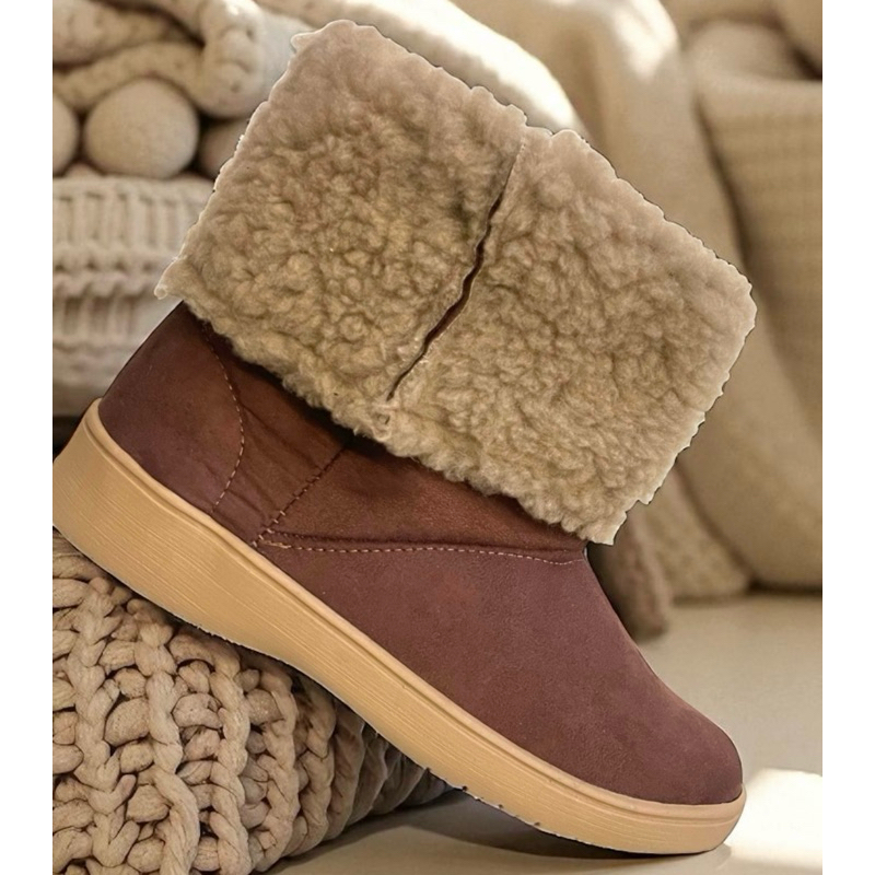 Bota de Frio com Pelos Lã de Inverno Várias Formas de Usar 100% Forrada alta qualidade So Pretty Shoes Moda Neve Viagem