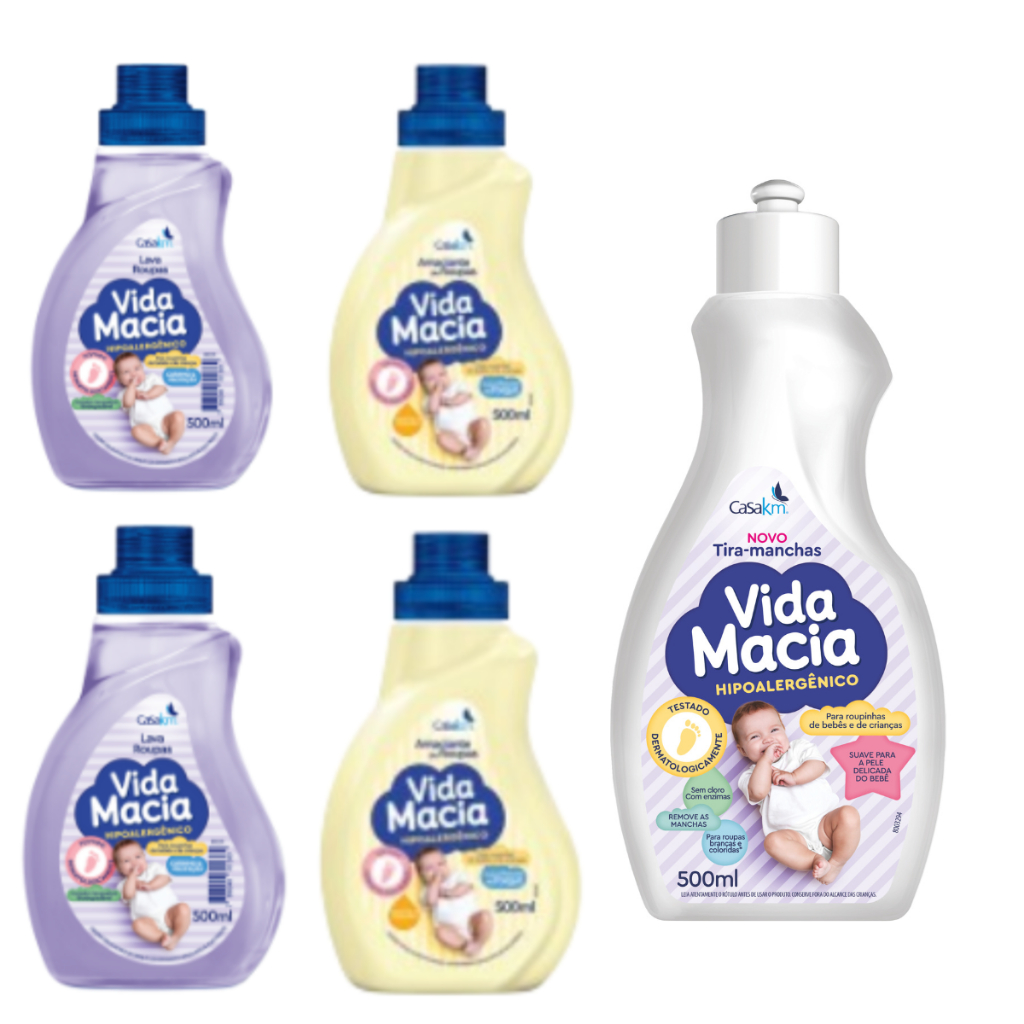 Vida Macia Lava Roupas + Amaciantes + Tira Manchas Opçoes Kit (PROMOÇÃO)