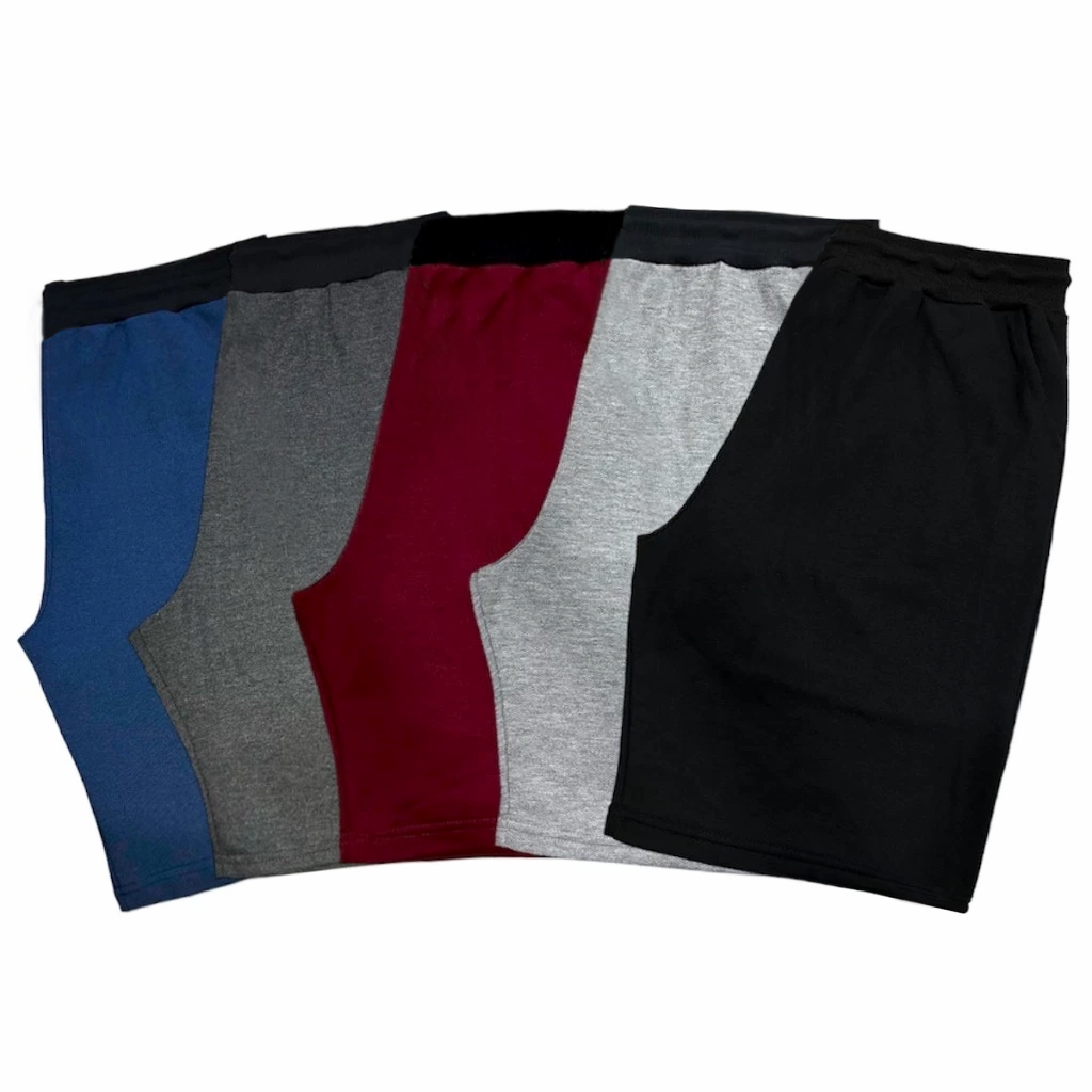 Kit 5 Bermuda Moletom Masculina Treino Confortável - Men Clothes