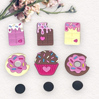 Kit 6  peças Doces Bótons/Pins para Personalizar Babuches Acessórios Diversos Adulto e Infantil em Oferta na Shopee
