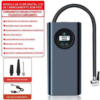 Mini Compressor de Ar Portátil Recarregável Digital USB Calibrador de Pneu Profission para Carro em Oferta na Shopee