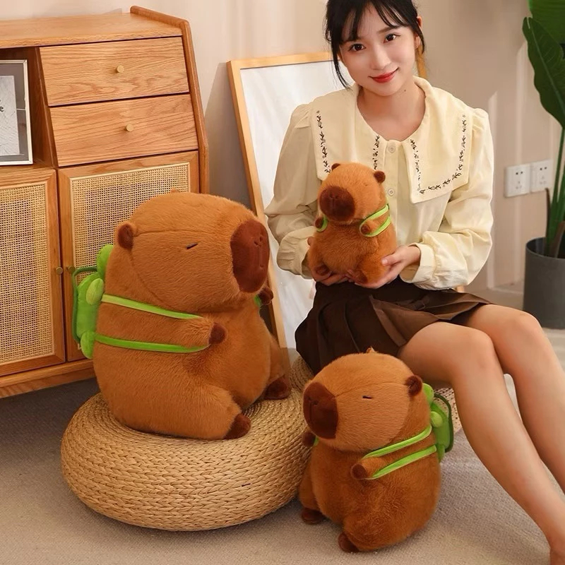 Premium 23/30 Cm Brinquedo Pelúcia Capivara Tartaruga Fofinha Kawaii Presente Fofinho Para Aniversários