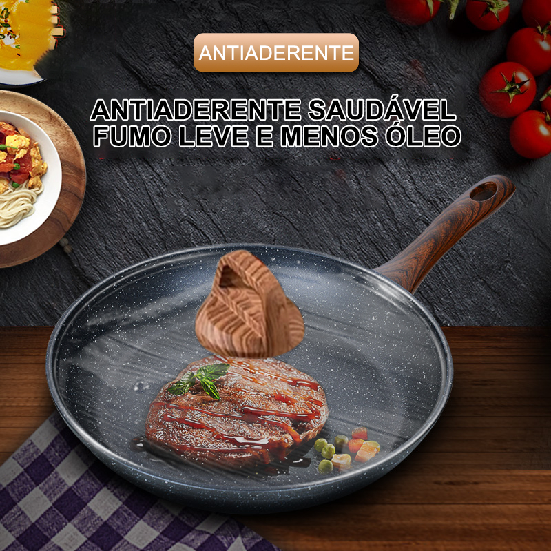 Frigideira Panela de Granito com Revestimento Não Tóxico – Antiaderente e Eficiente