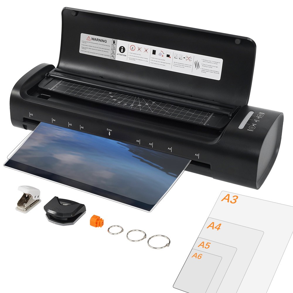 Plastificadora Laminadora 6 Em 1 Refiladora A3 Multifuncional Mecolour