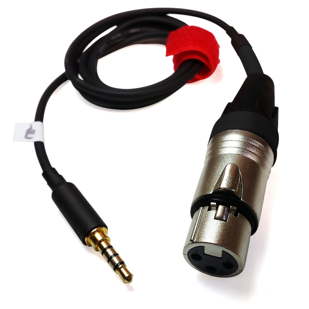 Cabo Microfone XLR para plug P3 banhado (P2 4 vias) em Oferta na Shopee