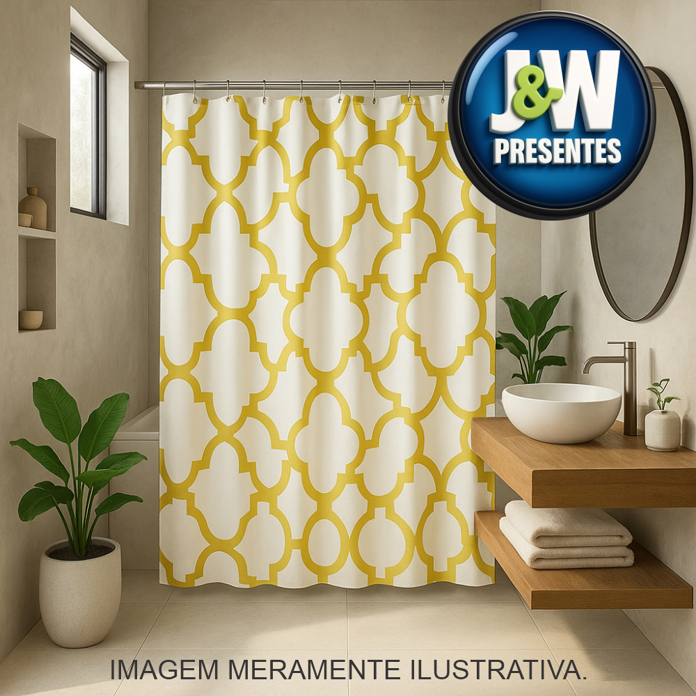 Cortina de Box D'Carte Casa – Estampa Geométrica