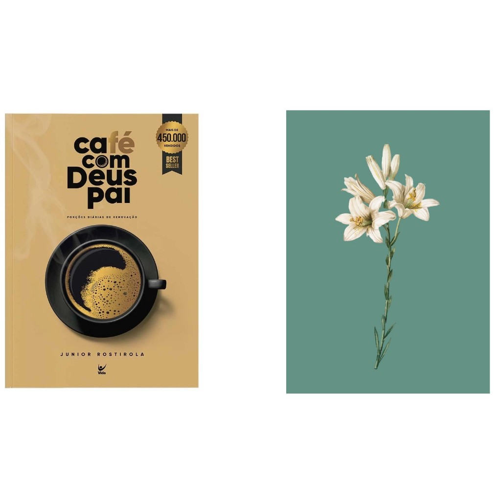 Kit Café com Deus Pai + Bíblia Sagrada NVI | Lírio Turquesa em Oferta na Shopee