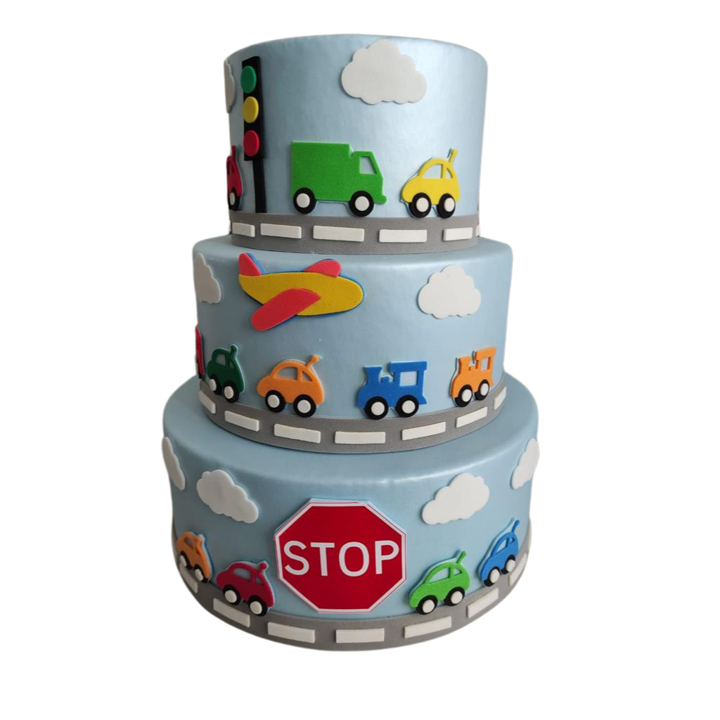 BOLO FAKE CARRINHOS 3 ANDARES em Oferta na Shopee