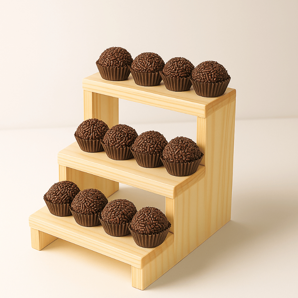 Escada Pequena Expositora de Doces e Decorações para Festas em Oferta na Shopee