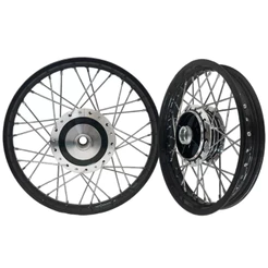 Par Rodas Jantes Preto Tork Biz 100 110 125 Cubo Diamantado Raio 4mm Cromado
