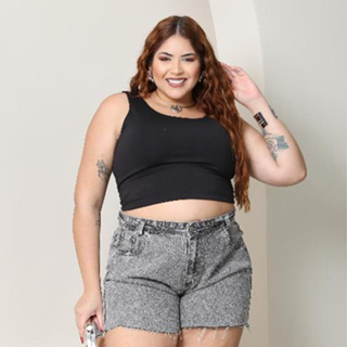 Top Plus Size Reforçado Super Sustentação Feminino Confortável Sem Bojo Alça Larga Tamanhos G GG G1 em Oferta na Shopee