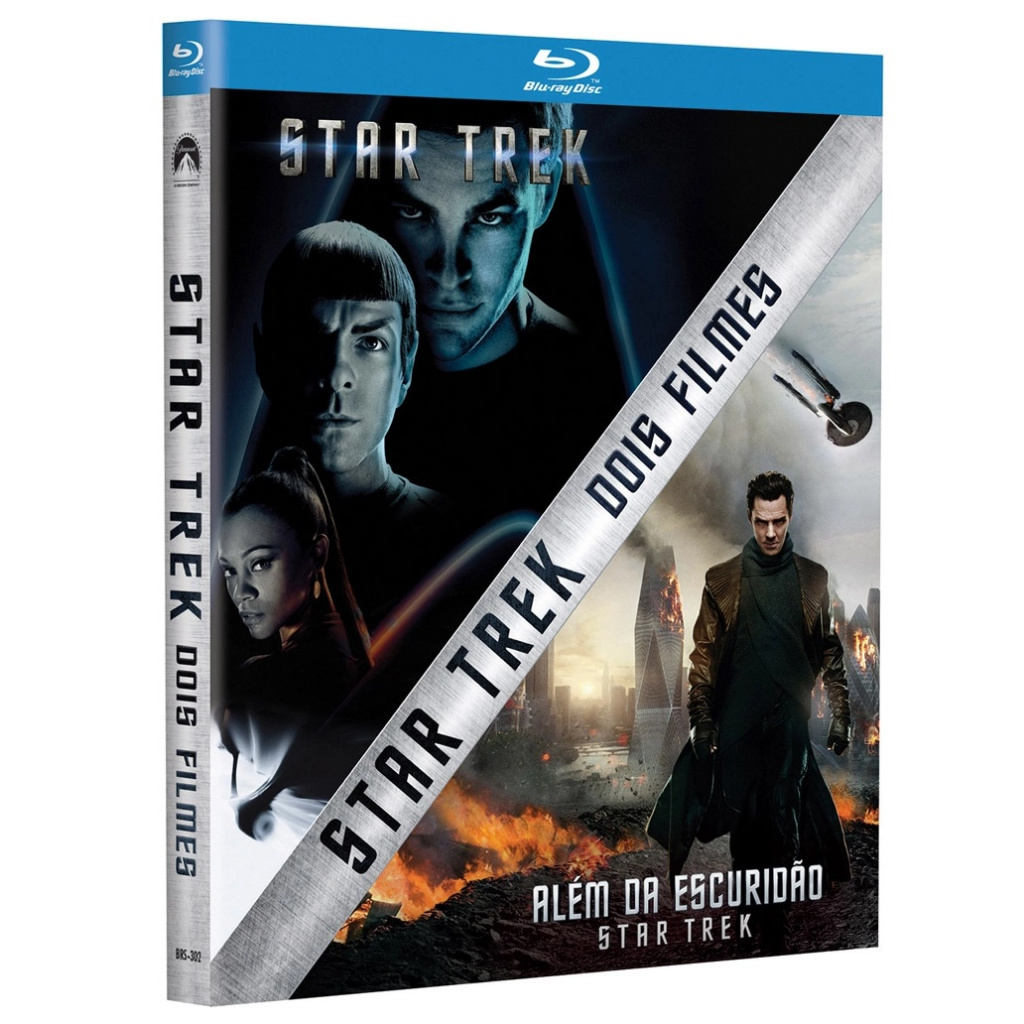 Blu-ray Star Trek Jornada nas Estrelas e Além da Escuridão Box Coleção 2 Filmes Original e Lacrado