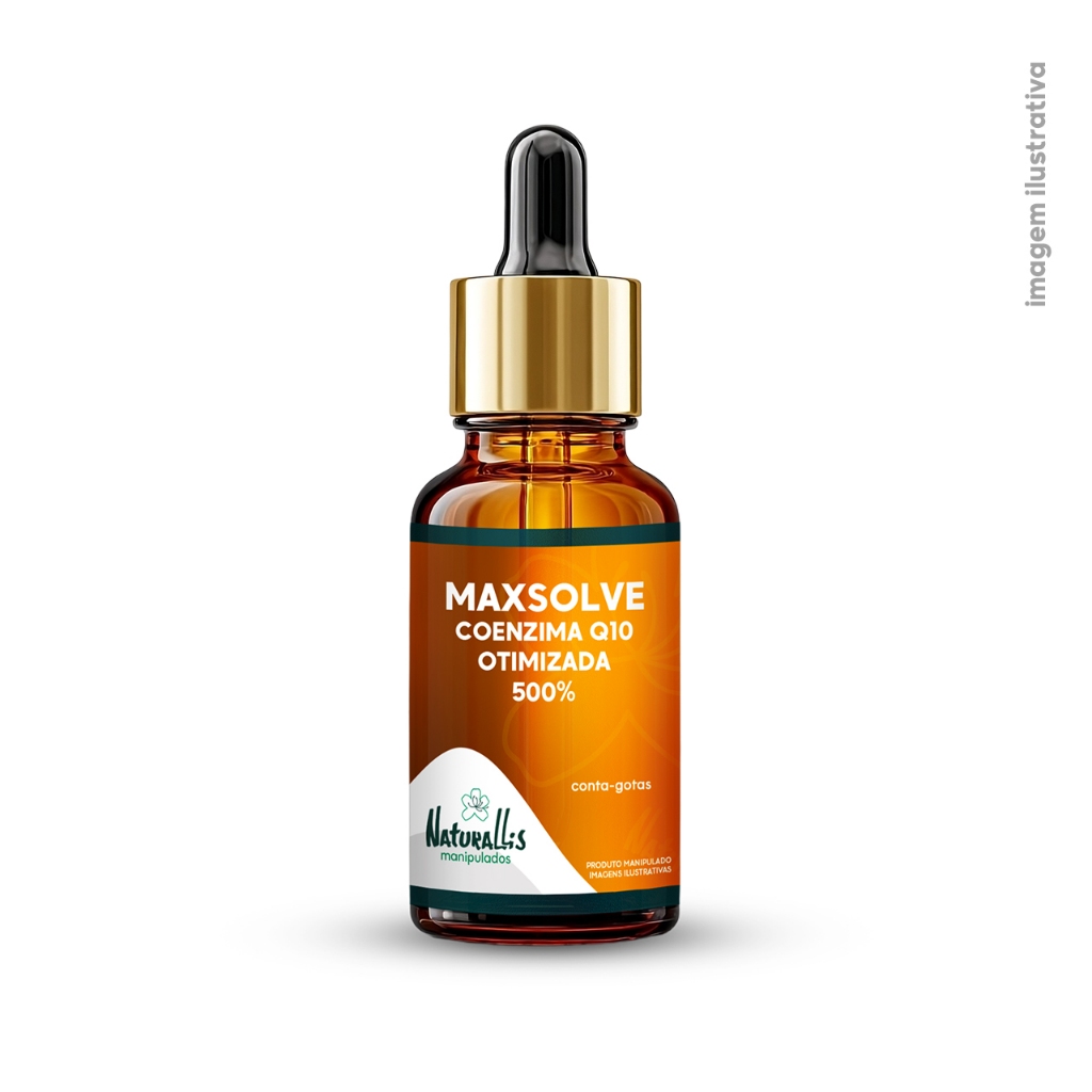 Maxsolve Coenzima Q10 (CoQ10) Inteligente 500% Otimizada - Conta-gotas 10ml, 20ml ou 30ml