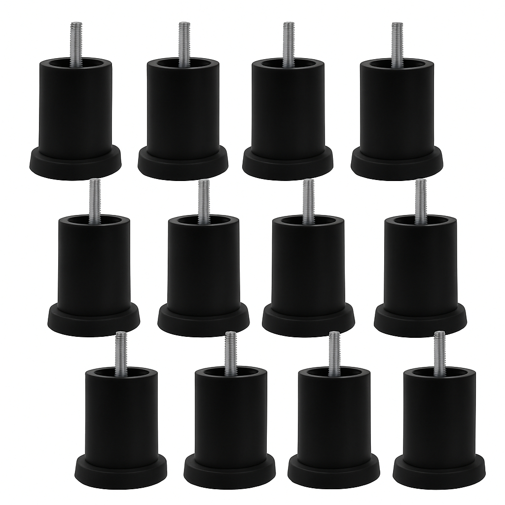 Kit com 12 Pes Para Cama Box e Moveis e Sofa Com Altura 6 cm Resistente