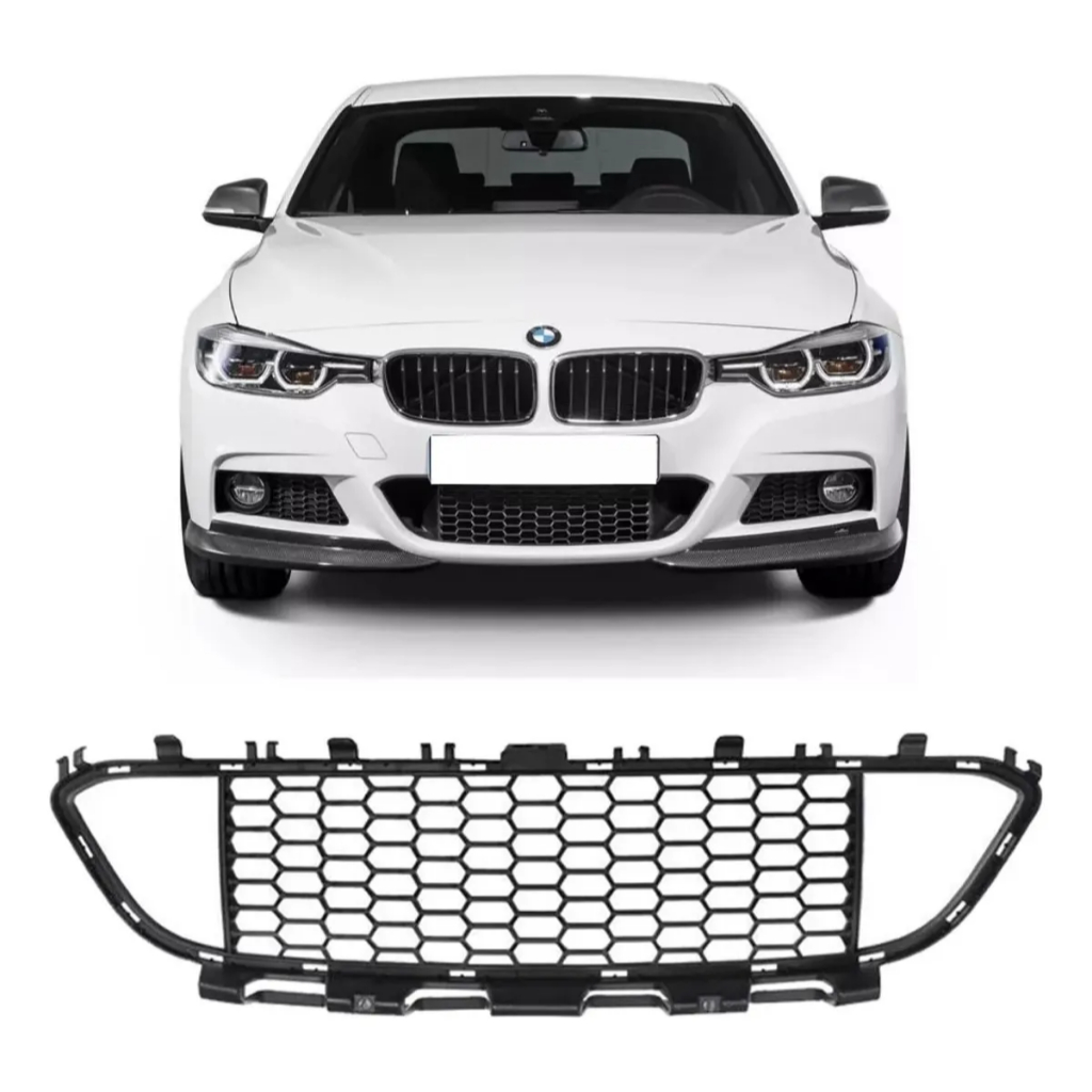 Grade Inferior Central Parachoque Dianteiro BMW 320i M Sport 2012 2013 2014 2015 51118068124