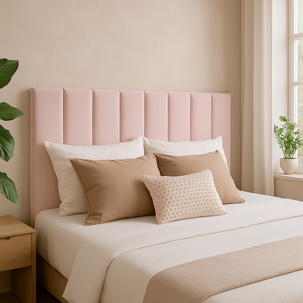 Kit 20 Placas Cabeceira Estofada Modular Autocolante 45x20cm Para Cama Solteiro Casal Queen King