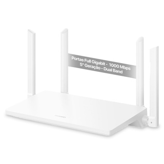 Roteador Huawei AX1 WS5203 AC1200 Dual Band Repetidor Wi-Fi 5, 4 Antenas, 4 Portas Gigabit, Branco em Oferta na Shopee