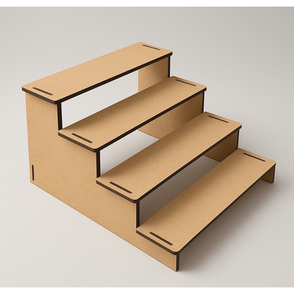 Estrutura MDF Cru para Expositor Escadinha – Ideal Doces e Lembrancinhas em Oferta na Shopee