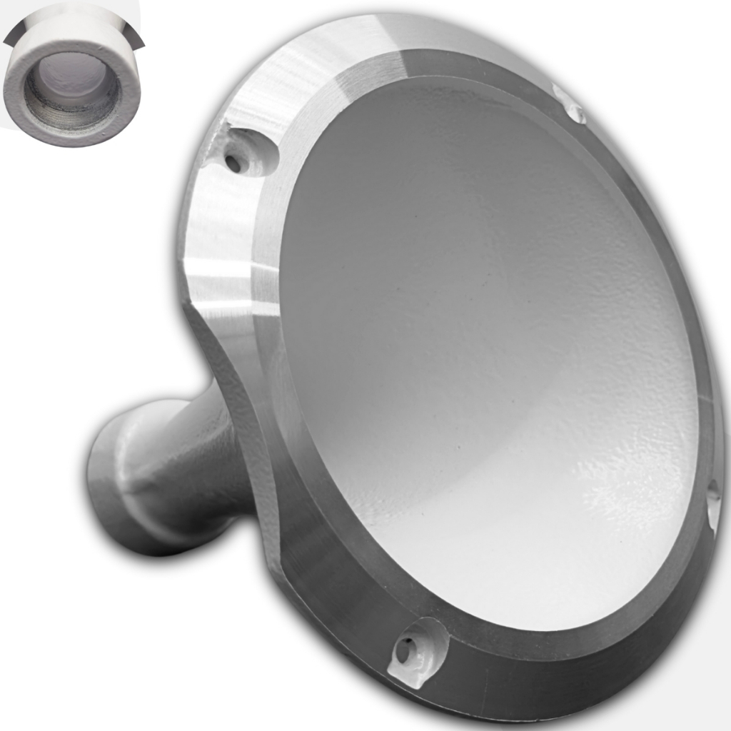 Corneta Hl 1425 Rosca Branco Aba Polido 1 Polegada Cone Driver Rosca para Som - Spare Parts and Accessories for Vehicles