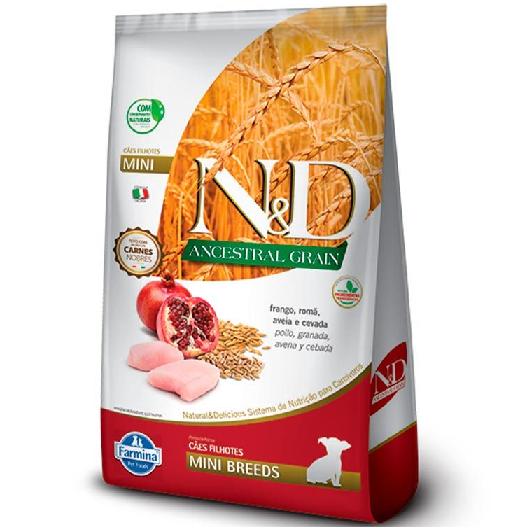 Ração N&d Ancestral Cães Filhotes Mini Frango 10,1kg
